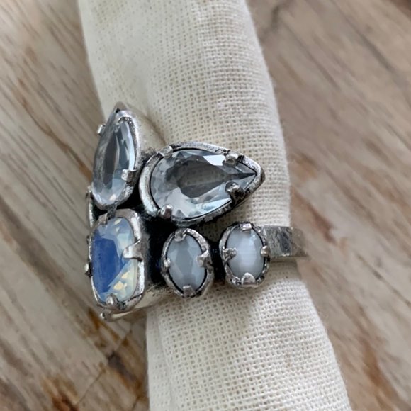 Dyrberg /Kern so 9 Noor ring with Crystals and cat's eye glass - Picture 5 of 5